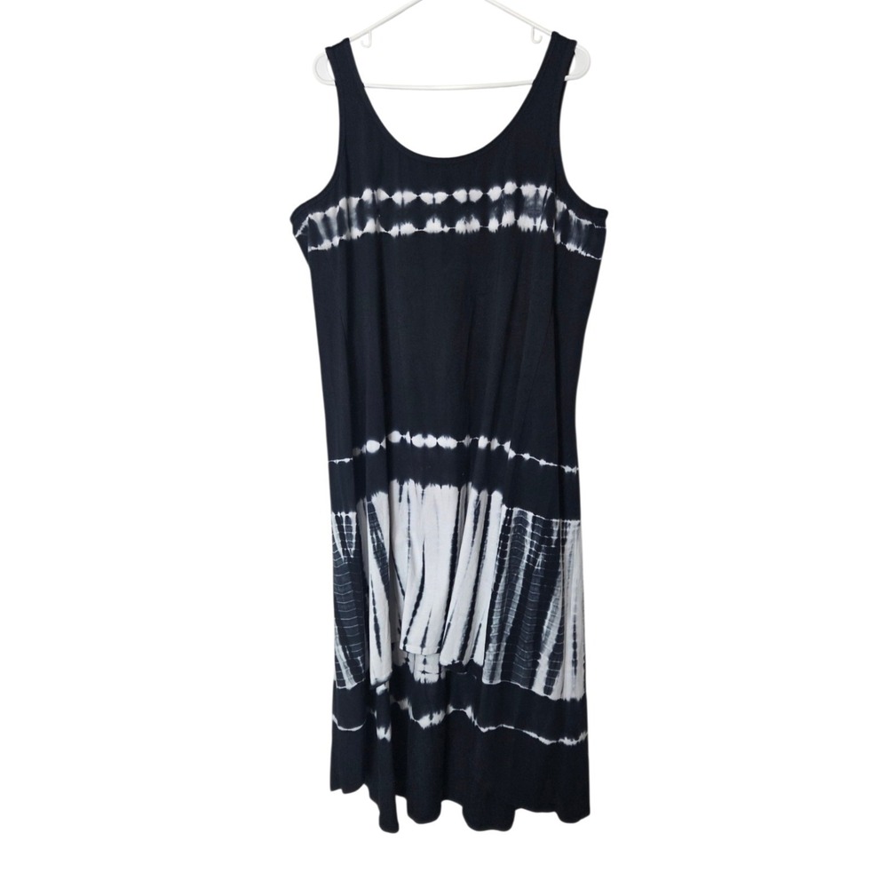 Marc New York Performance High Low Sleeveless Dress Tie-Dye Stretch Size 3X
